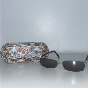 Brighton “Highland” Women’s Silver Frame Sunglasses, tortoise, w/ Brighton case
